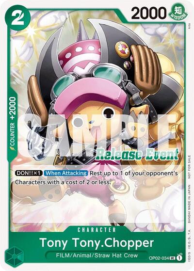 Tony Tony.Chopper (ST15 - ST20 Release Event Winner Pack) - OP02-034 - Uncommon - One Piece Promotion Cards