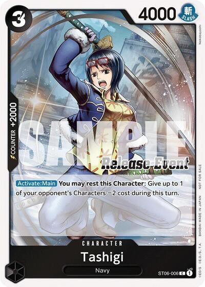Tashigi (ST15 - ST20 Release Event Winner Pack) - ST06-006 - Common - One Piece Promotion Cards