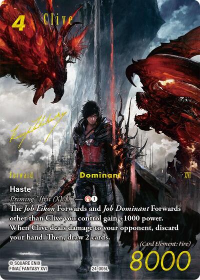 Clive - 24-005L - Legend (Full Art Signature) - Hidden Legends