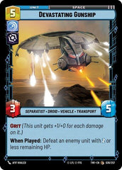 Devastating Gunship - 036/257 - Common - Twilight of the Republic