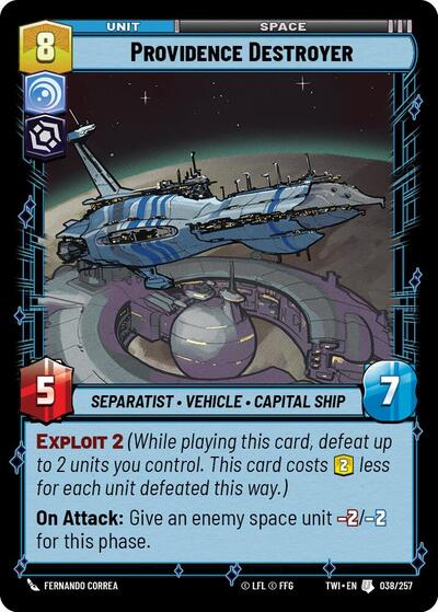 Providence Destroyer - 038/257 - Uncommon - Twilight of the Republic
