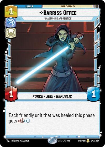 Barriss Offee - Unassuming Apprentice - 042/257 - Rare - Twilight of the Republic
