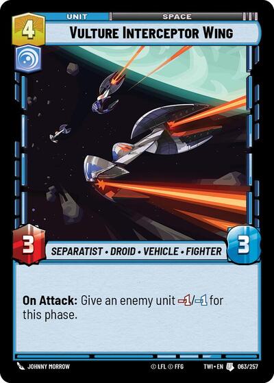 Vulture Interceptor Wing - 063/257 - Uncommon - Twilight of the Republic