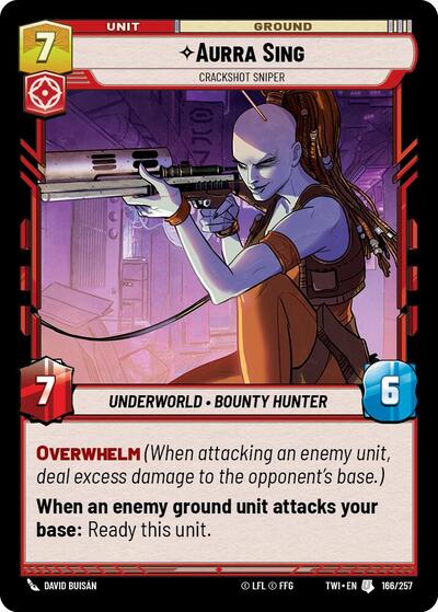 Aurra Sing - Crackshot Sniper - 166/257 - Uncommon - Twilight of the Republic