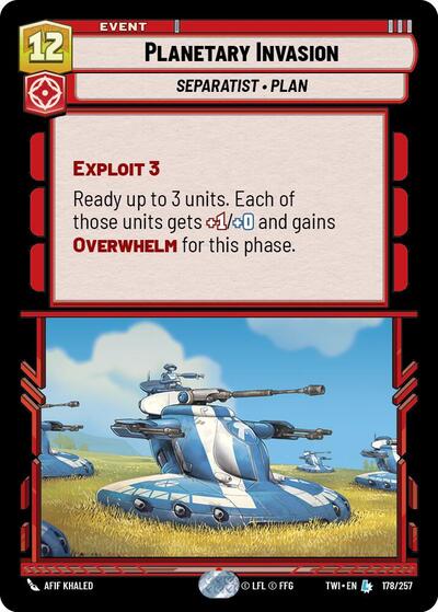 Planetary Invasion - 178/257 - Legendary - Twilight of the Republic