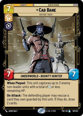 Cad Bane - Hostage Taker - 187/257 - Legendary - Twilight of the Republic