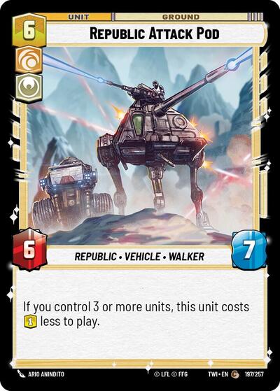 Republic Attack Pod - 197/257 - Common - Twilight of the Republic