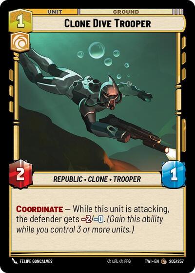 Clone Dive Trooper - 205/257 - Common - Twilight of the Republic