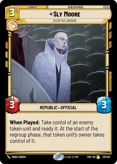 Sly Moore - Secretive Advisor - 211/257 - Rare - Twilight of the Republic