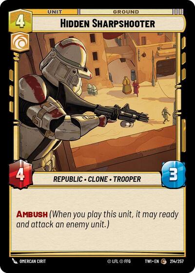 Hidden Sharpshooter - 214/257 - Common - Twilight of the Republic