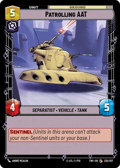 Patrolling AAT - 232/257 - Common - Twilight of the Republic