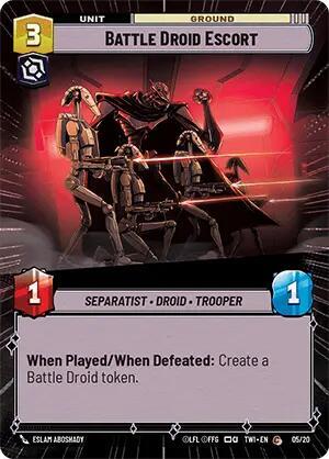 Battle Droid Escort - 05/10 - Special (Hyperspace) - Twilight of the Republic: Weekly Play Promos