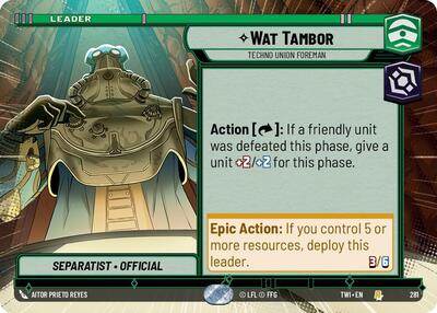 Wat Tambor - Techno Union Foreman - 281 - Rare (Hyperspace) - Twilight of the Republic