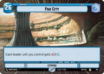 Pau City - 294 - Rare (Hyperspace) - Twilight of the Republic