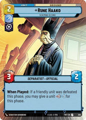 Rune Haako - Scheming Second - 304 - Uncommon (Hyperspace) - Twilight of the Republic