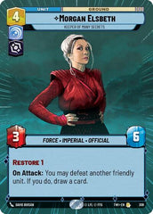 Morgan Elsbeth - Keeper of Many Secrets - 308 - Rare (Hyperspace) - Twilight of the Republic