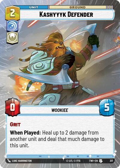 Kashyyyk Defender - 317 - Uncommon (Hyperspace) - Twilight of the Republic