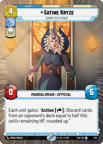 Satine Kryze - Committed to Peace - 320 - Legendary (Hyperspace) - Twilight of the Republic