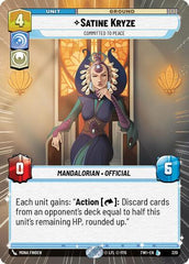 Satine Kryze - Committed to Peace - 320 - Legendary (Hyperspace) - Twilight of the Republic