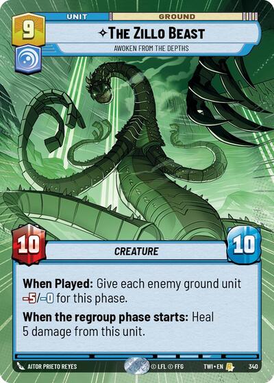 The Zillo Beast - Awoken From The Depths - 340 - Rare (Hyperspace) - Twilight of the Republic
