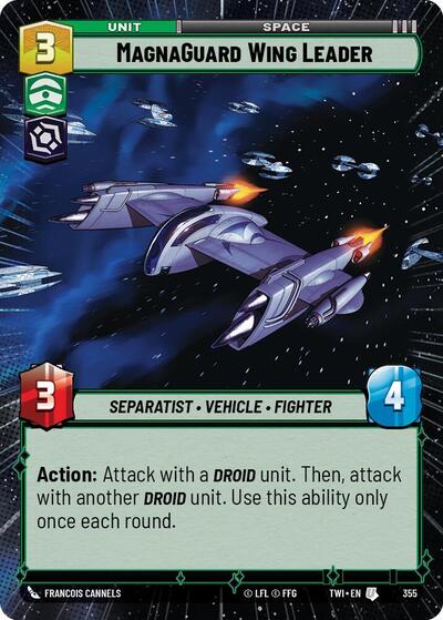 MagnaGuard Wing Leader - 355 - Uncommon (Hyperspace) - Twilight of the Republic