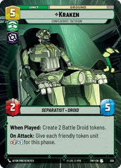 Kraken - Confederate Tactician - 356 - Uncommon (Hyperspace) - Twilight of the Republic