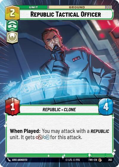 Republic Tactical Officer - 363 - Common (Hyperspace) - Twilight of the Republic