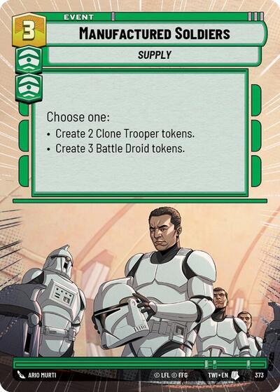 Manufactured Soldiers - 373 - Uncommon (Hyperspace) - Twilight of the Republic