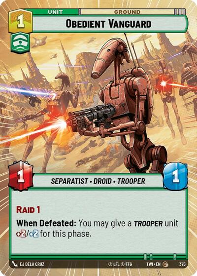 Obedient Vanguard - 375 - Common (Hyperspace) - Twilight of the Republic