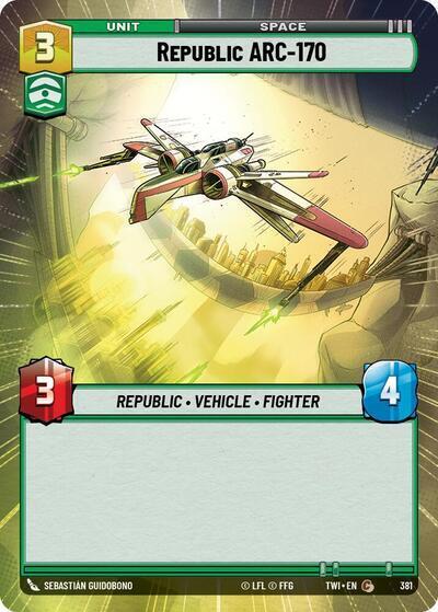 Republic ARC-170 - 381 - Common (Hyperspace) - Twilight of the Republic