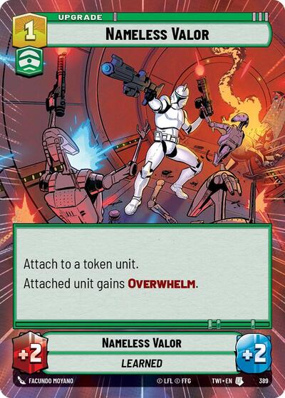 Nameless Valor - 389 - Uncommon (Hyperspace) - Twilight of the Republic