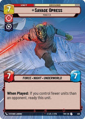 Savage Opress - Monster - 405 - Uncommon (Hyperspace) - Twilight of the Republic