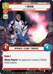 Jesse - Hard-Fighting Patriot - 413 - Uncommon (Hyperspace) - Twilight of the Republic