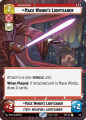 Mace Windu's Lightsaber - 419 - Rare (Hyperspace) - Twilight of the Republic