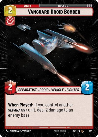 Vanguard Droid Bomber - 427 - Common (Hyperspace) - Twilight of the Republic
