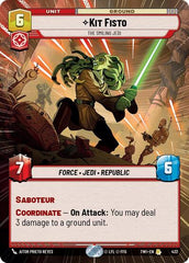 Kit Fisto - The Smiling Jedi - 432 - Rare (Hyperspace) - Twilight of the Republic