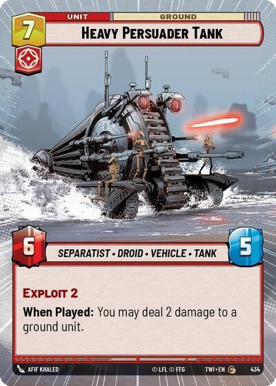 Heavy Persuader Tank - 434 - Common (Hyperspace) - Twilight of the Republic