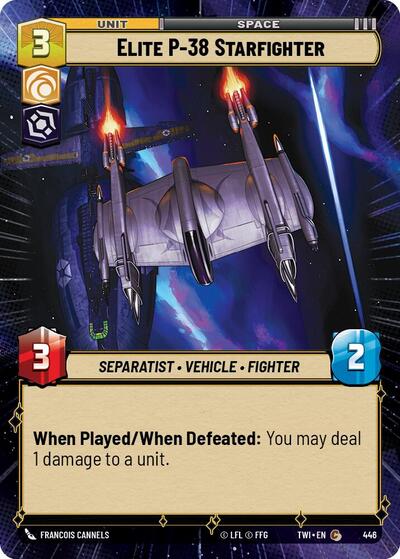 Elite P-38 Starfighter - 446 - Common (Hyperspace) - Twilight of the Republic