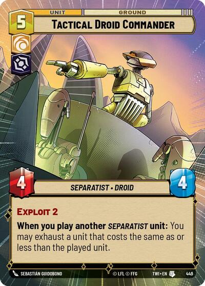 Tactical Droid Commander - 449 - Uncommon (Hyperspace) - Twilight of the Republic