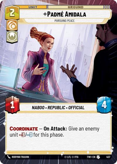 PadmÃ© Amidala - Pursuing Peace - 457 - Uncommon (Hyperspace) - Twilight of the Republic