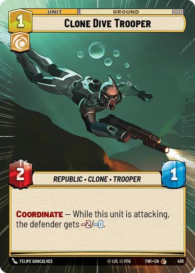 Clone Dive Trooper - 470 - Common (Hyperspace) - Twilight of the Republic