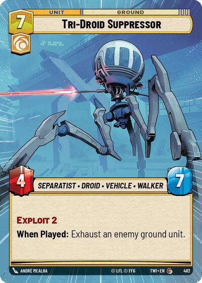 Tri-Droid Suppressor - 482 - Common (Hyperspace) - Twilight of the Republic