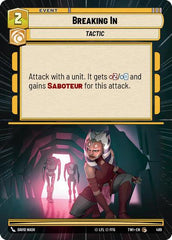 Breaking In - 489 - Common (Hyperspace) - Twilight of the Republic