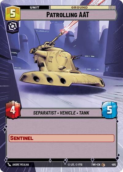 Patrolling AAT - 495 - Common (Hyperspace) - Twilight of the Republic