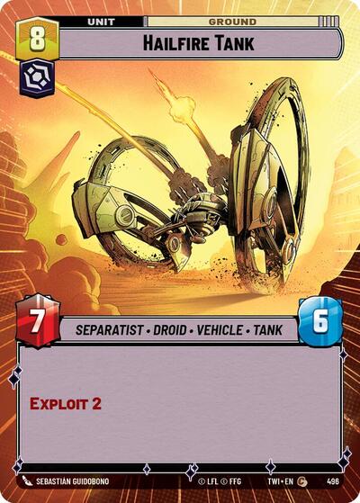 Hailfire Tank - 496 - Common (Hyperspace) - Twilight of the Republic