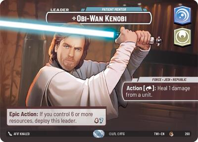 Obi-Wan Kenobi - Patient Mentor - 260 - Common (Showcase) - Twilight of the Republic
