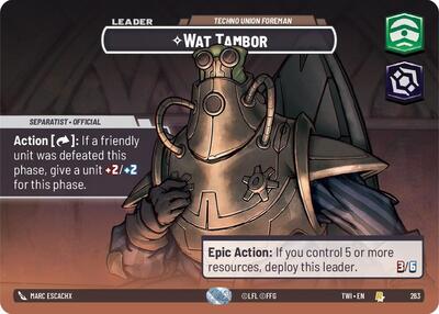 Wat Tambor - Techno Union Foreman - 263 - Rare (Showcase) - Twilight of the Republic
