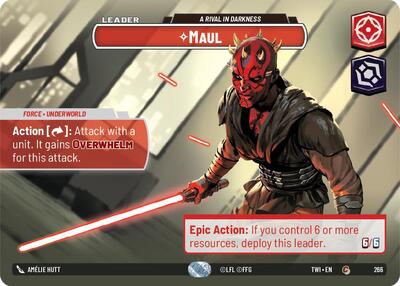 Maul - A Rival in Darkness - 266 - Common (Showcase) - Twilight of the Republic