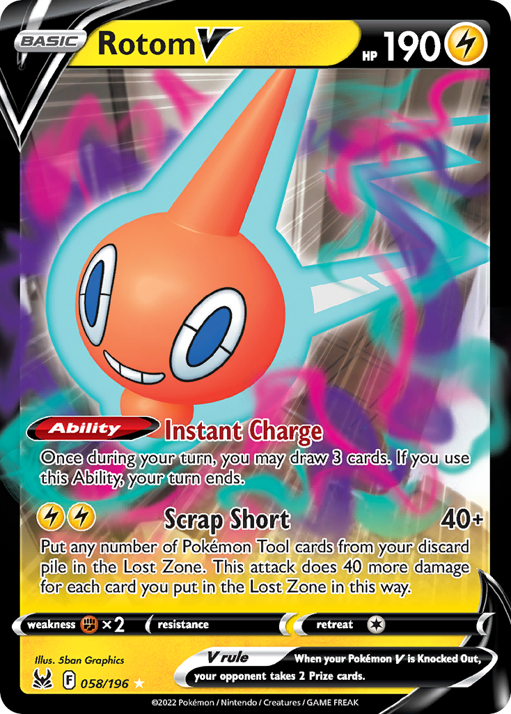 Rotom V - 058/196 - Lost Origin