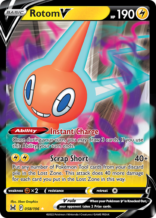 Rotom V - 058/196 - Lost Origin